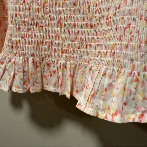 Heartloom Svea Smocked Floral Puff Sleeve Top - Medium - Picture 7 of 8